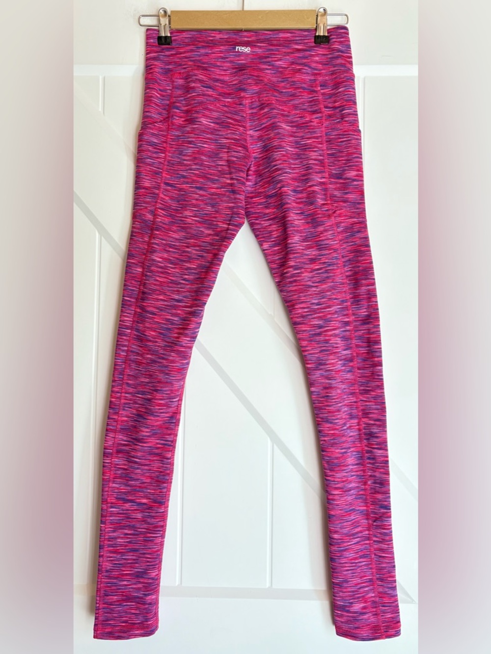 RESE Revolve Space Dye Yoga Leggings XS Pink Blue High Rise